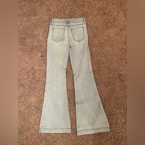 Sneak peek flare jeans